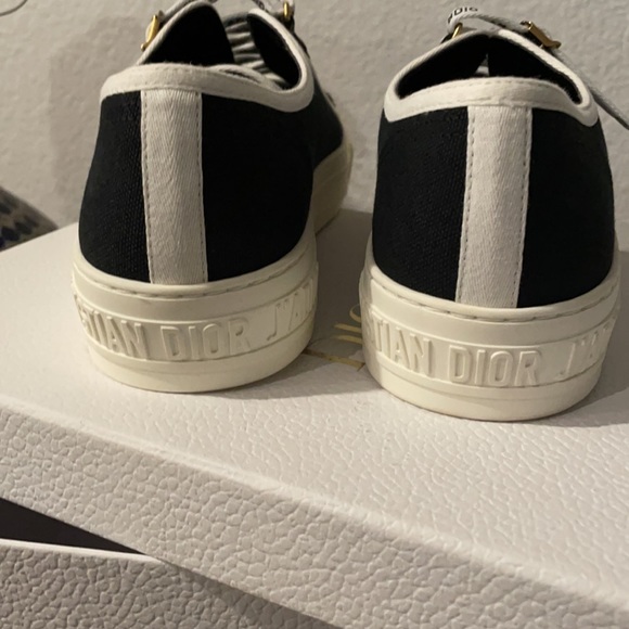 Dior Walk’n’Dior Sneaker Black Cotton Canvas SZ 9 - Picture 2 of 6